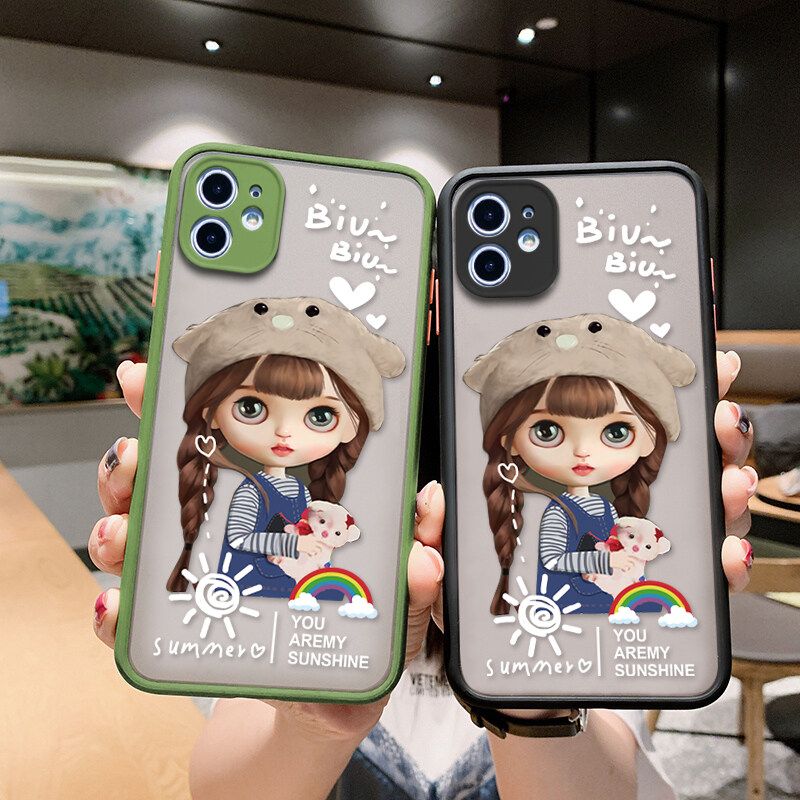 Hontinga เคสโทรศัพท์ Vivo V17 Proเคสมือถือน่ารักลายสายรุ้งสไตล์สาวๆน่ารักมีน้ำค้างแข็งโปร่งใสเคสโทรศัพท์อนิเมะแบบเต็มจอเคสใส่เลนส์กล้องถ่ายรูปเคสแข็งสำหรับเด็กผู้หญิงสำหรับผู้หญิง