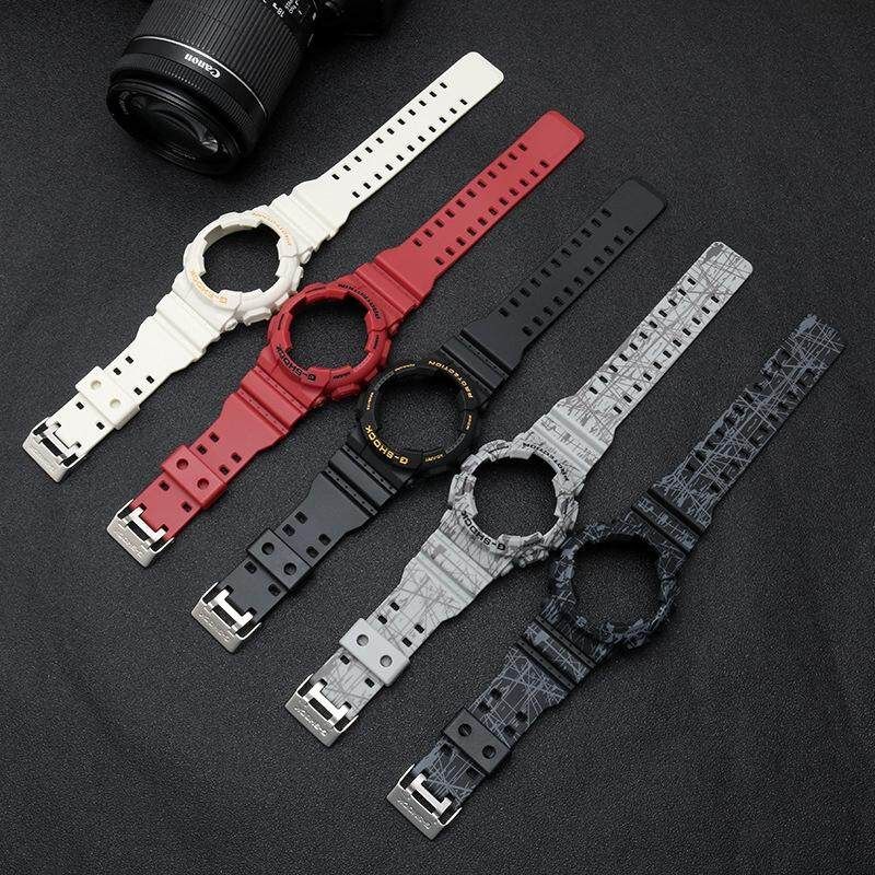 G Shock Bezel และนาฬิกา Casio G-SHOCK เคสและสายคล้องตัวผู้ GA-110 GA100 GA120 GD-120 GA150 GA-140/100/110 GLS-100/110/120ชุดซิลิโคนเครื่องมือต่อพ่วง