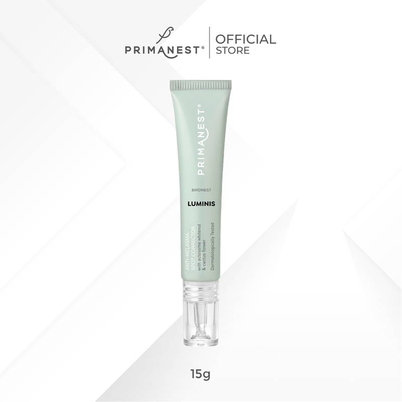 PrimaNest Birdnest Luminis Anti - Melasma Spot Corrector 15 g พรีมาเนสท์ ครีมแต้มเฉพาะจุด ลดเลือนรอยฝ้า กระ จุดด่างดำ