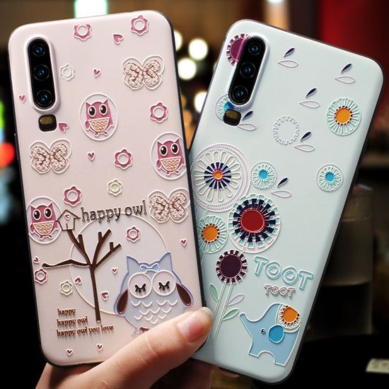 Huawei P30pro กรณีผู้ชายและผู้หญิง P20pro บุคลิกภาพ Creative HUAWEI P40Pro P30lite ใหม่ Frosted Soft กาวการ์ตูนน่ารัก P40 คนรัก