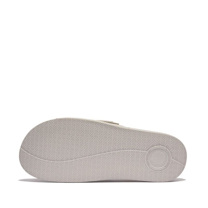 FITFLOP IQUSHION TWO-BAR BUCKLE SLIDES รองเท้าแตะผู้ชาย รุ่น GS9-A93 สี CLAY GREY