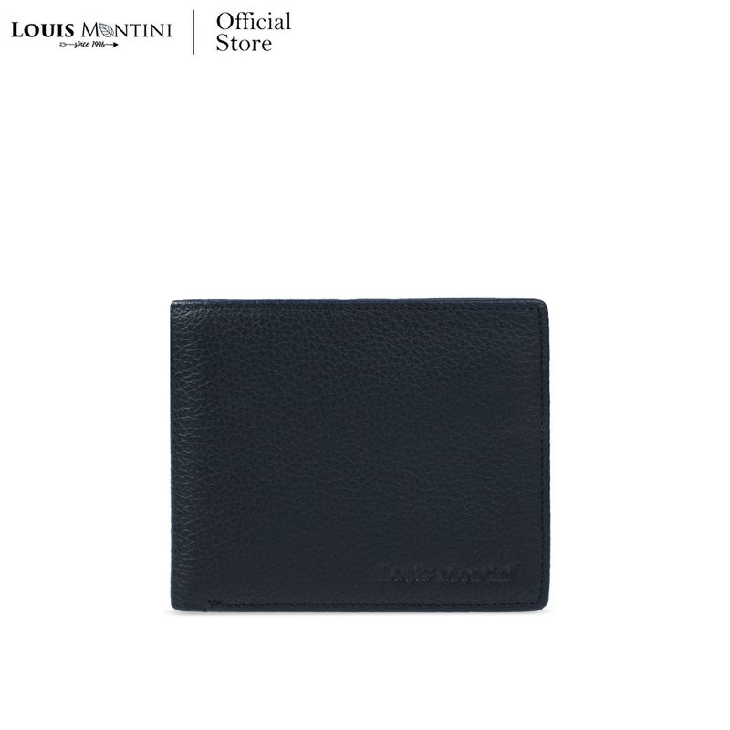 Louis Montini (Minimal Style) กระเป๋าสตางค์หนังวัวแท้ กระเป๋าผู้ชายหนังแท้ สไตล์เรียบง่าย MEN’s WALLET TTM092