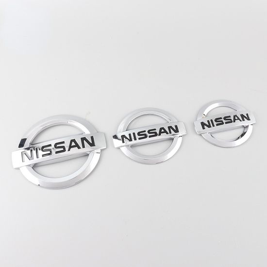 ป้ายโลโก้ ABS ชุบไฟฟ้า สําหรับติดพวงมาลัยรถยนต์ Nissan ทุกรุ่น