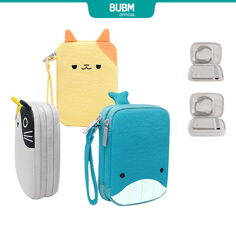 Bubm กระเป๋าเก็บฮาร์ดดิสก์สายเคเบิ้ล Usb แบบพกพา