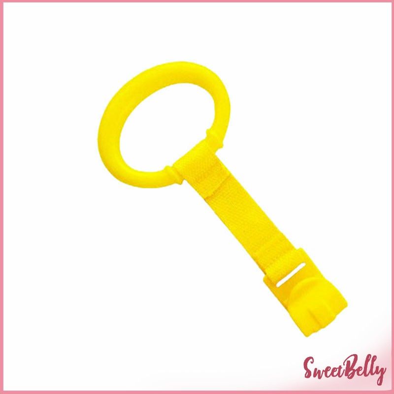 Sweet Belly แหวนดึงพลาสติก ช่วยฝึกการยื่นตั้งไข่ ห่วงสําหรับเด็กหัดยืน Baby Crib Pull Ring