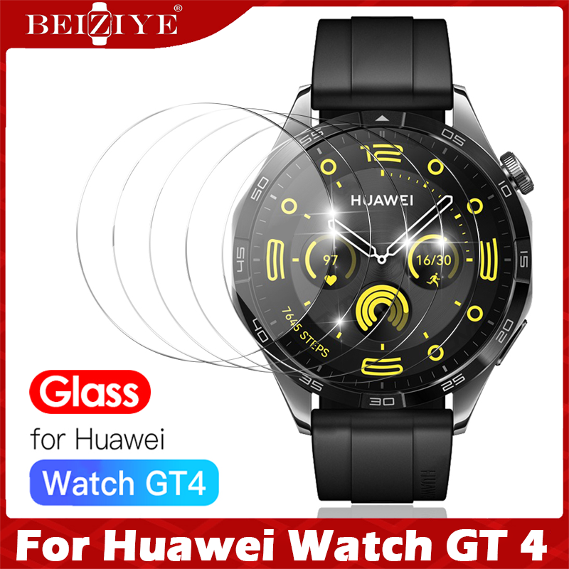 ฟิล์ม For huawei watch GT 4 GT4 41mm 46mm ฟิล์ม ฟิล์มกันรอย กันรอย ฟิล์มติดนาฬิกา ฟิล์มกระจกนิรภัย Tempered Glass Film 2.5D Ultra Slim Clear / Anti Purple Light 9H Tough