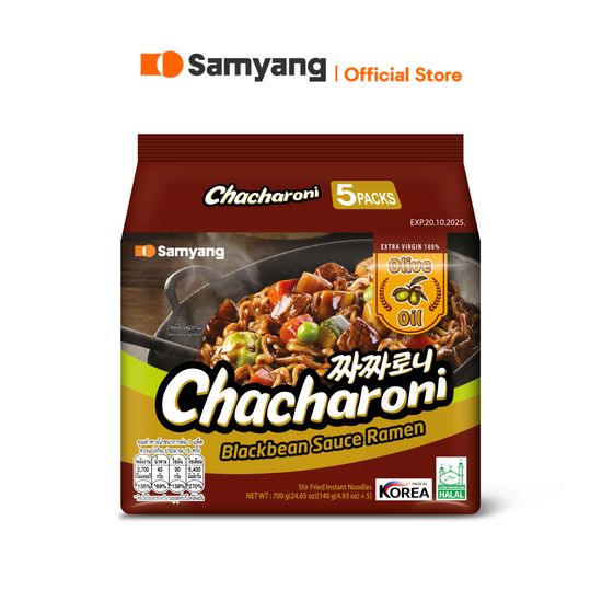 [แพ็ค 5] Samyang Chacharoni Ramen ซัมยัง จาจาโรนี ราเมง (140ก.x5) [อยู่ระหว่างเปลี่ยน Packaging]