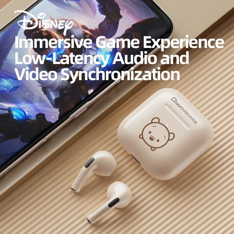 Disney F11 หูฟังบลูทูธ Bluetooth 5.3 Latency ต่ำชุดหูฟังไร้สายพร้อมไมโครโฟน3D สเตอริโอเบส True Wireless Gamer หูฟัง