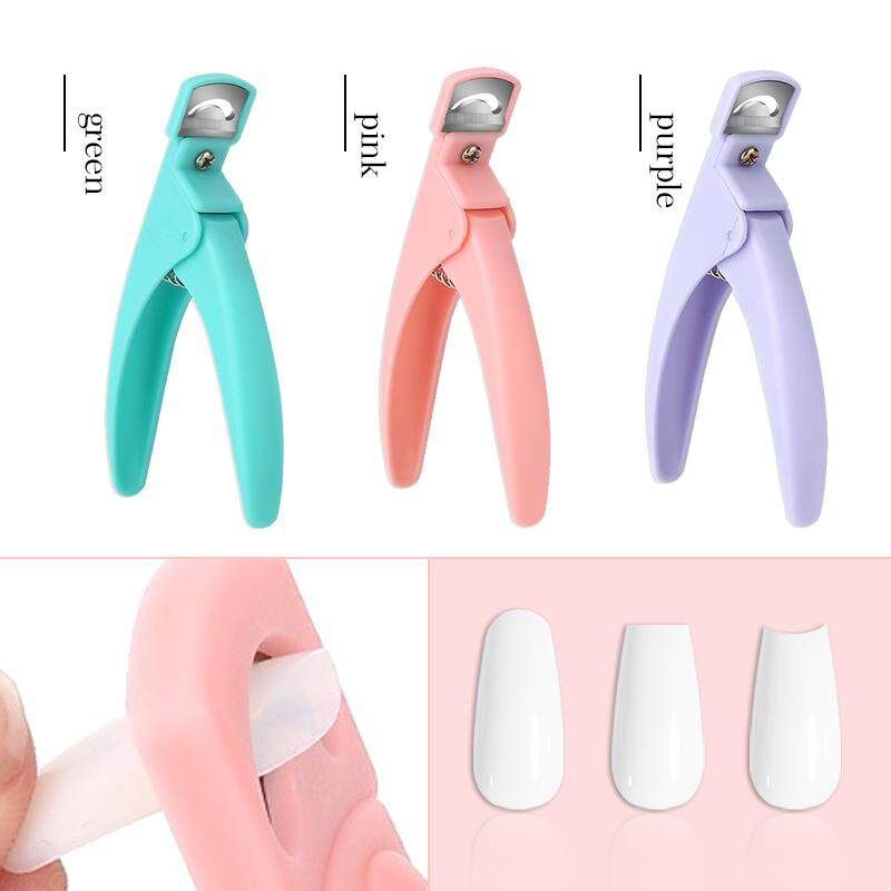 UR SUGAR 1pc Nail Capsule Cutter Special Type French False Nail Tips Scissors Trimmer Nail Clipper Stainless Steel Manicure  Accessories