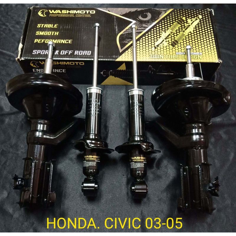 Washimoto Honda Civic Dimension (es) โช๊คอัพรถเก๋งจากวาชิโมโตรุ่น ซีวิคไดเมนชั่น es  ปี 2003-2005