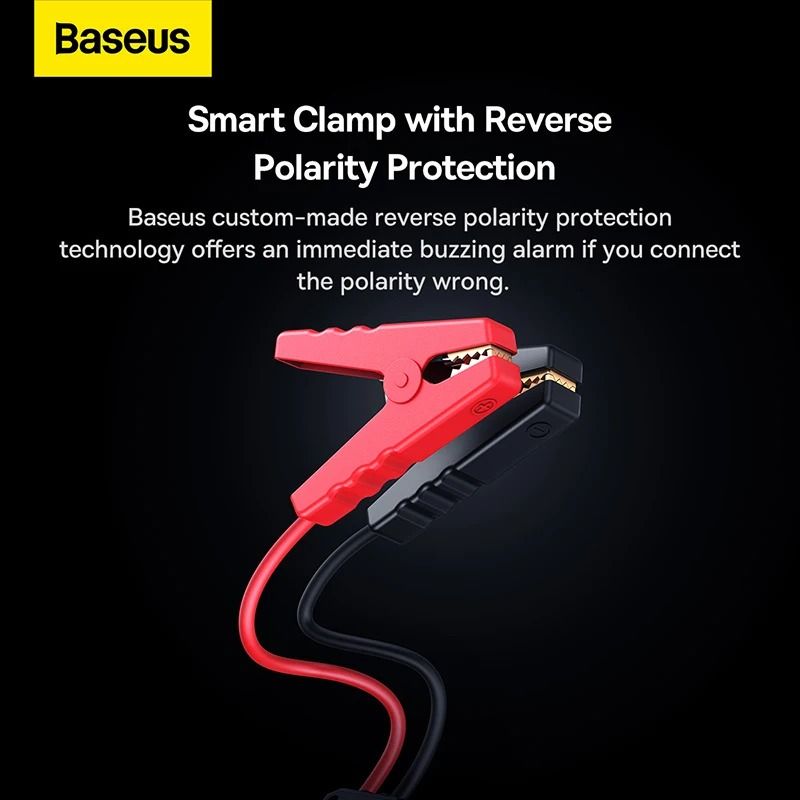 🔥ถูก/แท้🔥Baseus Car Jump Starter Power Bank 12000mAh อุปกรณ์ช่วยสตาร์ท จั้มสตาร์ทรถยนต์ 1000A รองรับถึง 6000cc