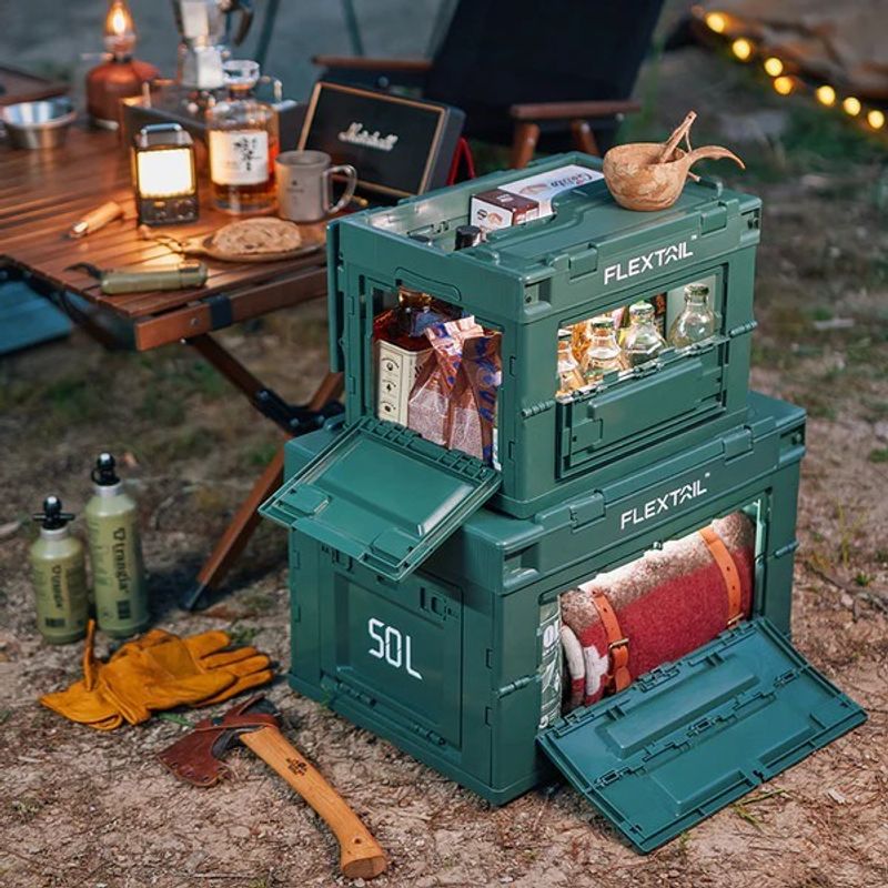 FLEXTAIL Camping Storage Box กล่องเก็บของแคมป์ปิ้ง พับได้ อเนกประสงค์ จุของได้เยอะ