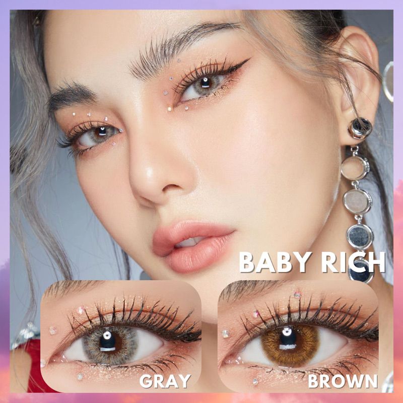 Baby rich Gray/Brown ค่าสายตา 0.00-850