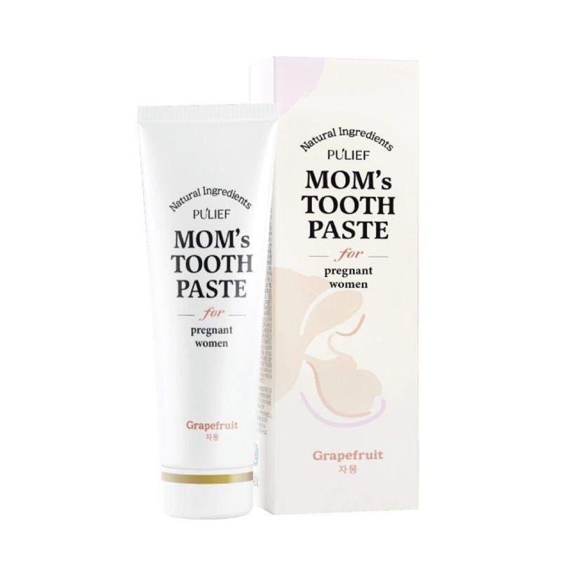 ยาสีฟันคนท้อง เพียวลีฟ ยาสีฟัน ออร์แกนิค Pulief  Toothpaste Grapefruit  คุณแม่ ตั้งครรภ์ รส เกรปฟรุต 120 กรัม