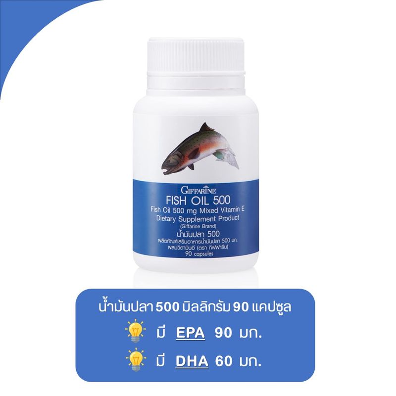 ( ส่งฟรี ) น้ำมันปลา กิฟฟารีน Fish Oil GIFFARINE ( มีให้เลือก 4 ขนาด ) ทานได้ทุกเพศทุกวัย