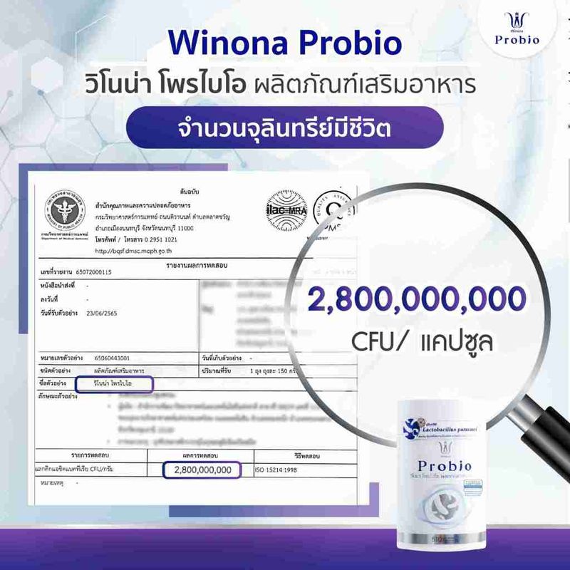 [โปร 3 สุดคุ้ม!!] Winona Probio X3 โพรไบโอติกส์ ที่ให้มากกว่าการปรับสมดุลลำไส้!! ปริมาณ 1 กระปุก 30 capsules