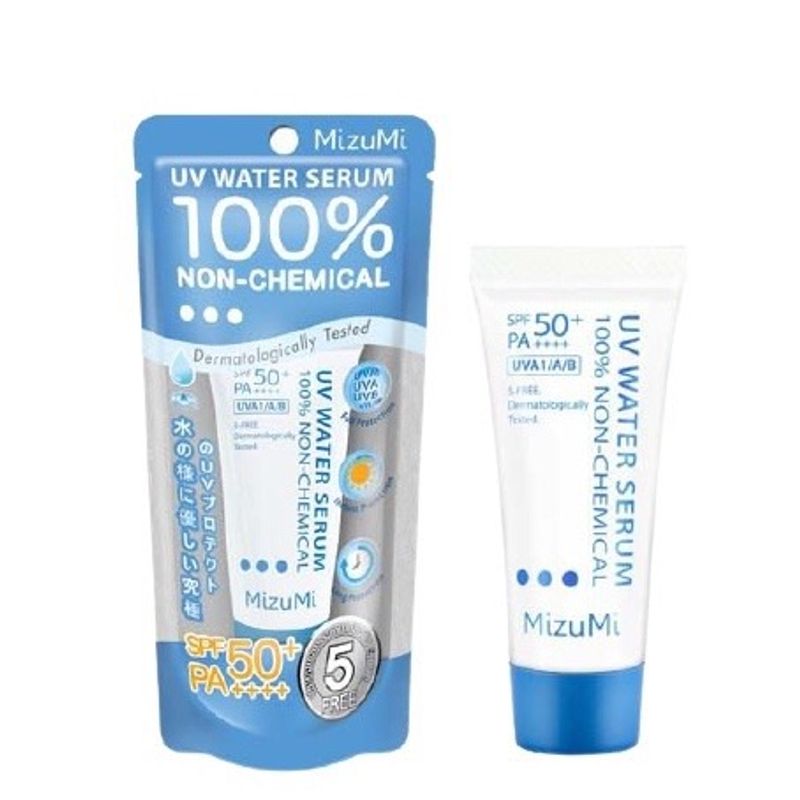 ส่งฟรี‼️ MizuMi UV Water Serum SPF50+ PA++++ 8g/ 40 gครีมกันแดด ยอดขายอันดับ 1 กันแดดเจลลี่ สำหรับใช้ทุกวัน เนื้อเบาดุจน้ำ ออกแดดได้ทันที