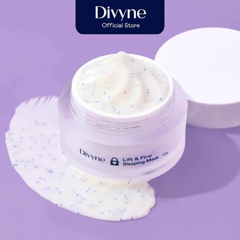 Divyne (ดิไวน์) มาส์ก ลดเลือนริ้วรอย กระชับผิวอิ่มน้ำตลอดคืน 50g. DIVYNE Lift & Firm Sleeping Mask 50g