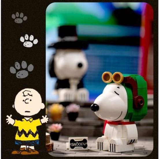 COD/ 🐾บล็อกตัวต่อ Snoopy สนู้ปปี้ มาใหม่7แบบ ตัวต่อจิ๊กซอว์