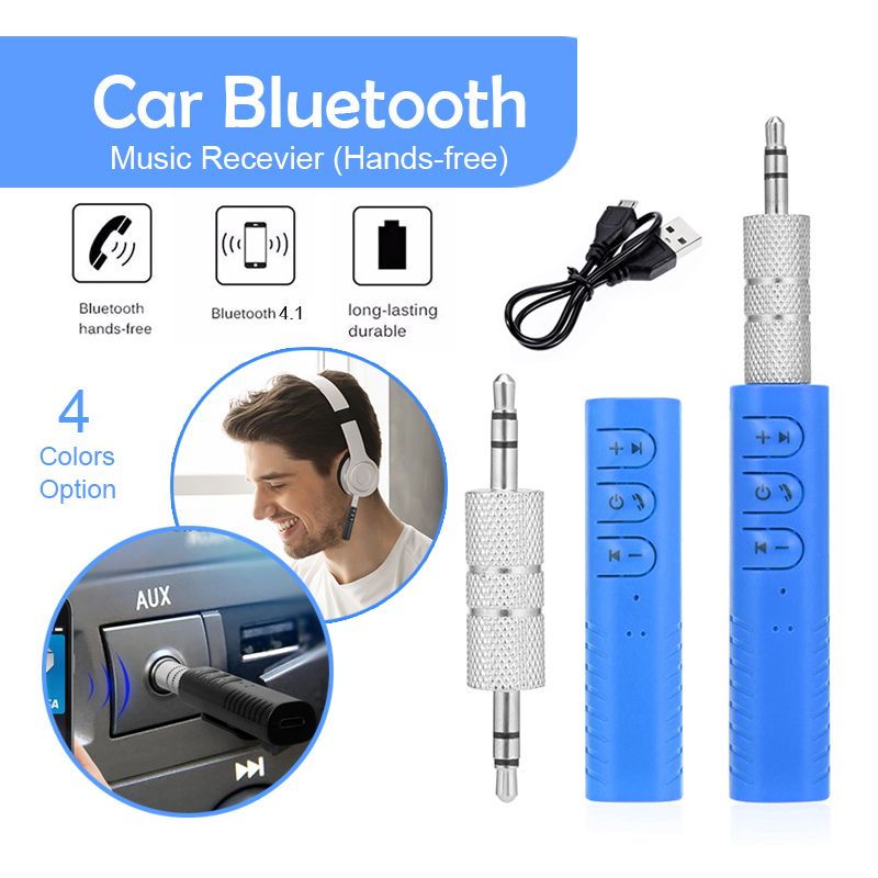 ตัวรับสัญญาณบูลทูธ บลูทูธในรถยนต์Car Bluetooth AUX3.5mm Receiver Wirelessเครื่องรับสัญญาณบลูทูธในรถยนต์D64