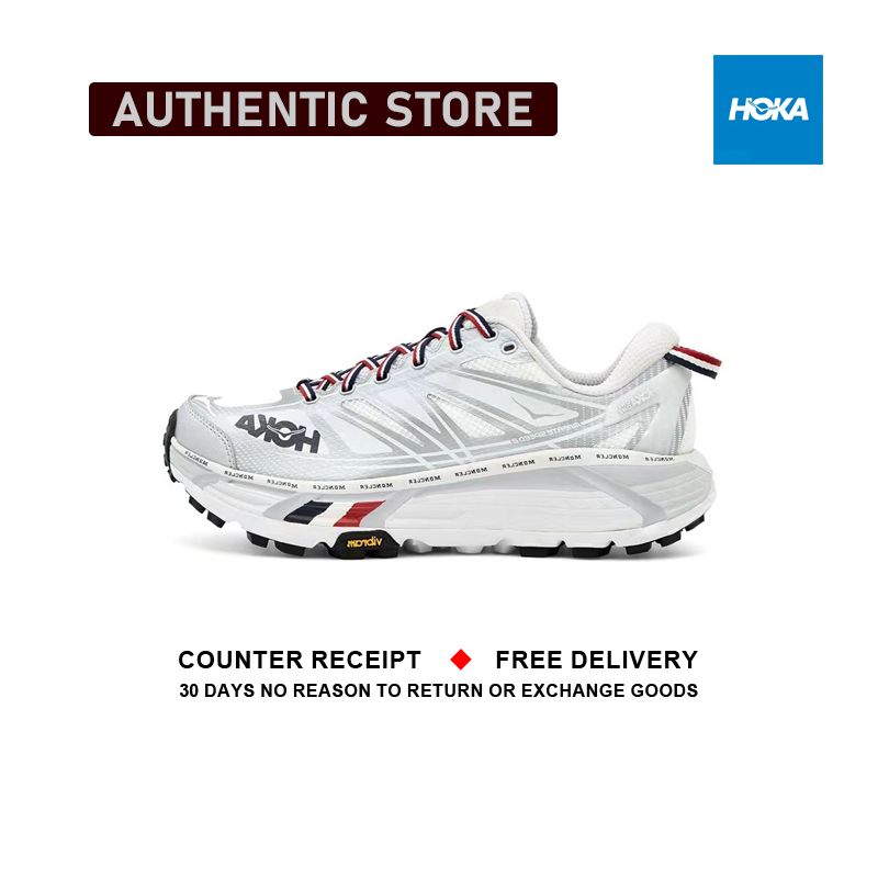 รับประกันของแท้ Hoka One One Mafate Speed 2 " White " รองเท้ากีฬา 1126851 - DOGL รับประกัน 1 ปี