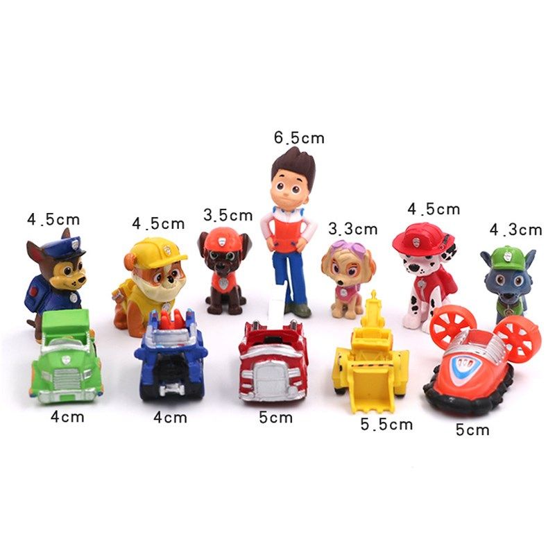 ของเล่นฟิกเกอร์ Paw--Patrol Dog Toy 12 ชิ้น / ชุด สําหรับเด็ก