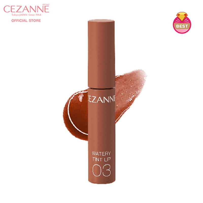 CEZANNE Watery Tint Lip ลิปทินท์ผสมออยล์  ​ริมฝีปากที่ฉ่ำวาว