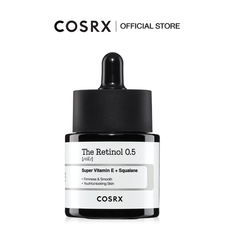 COSRX The Retinol 0.5% Oil /0.1% Cream Serum 20ml เซรั่ม สูตรเรตินอลออย 0.5% ลดเลือนริ้วรอยแห่งวัย