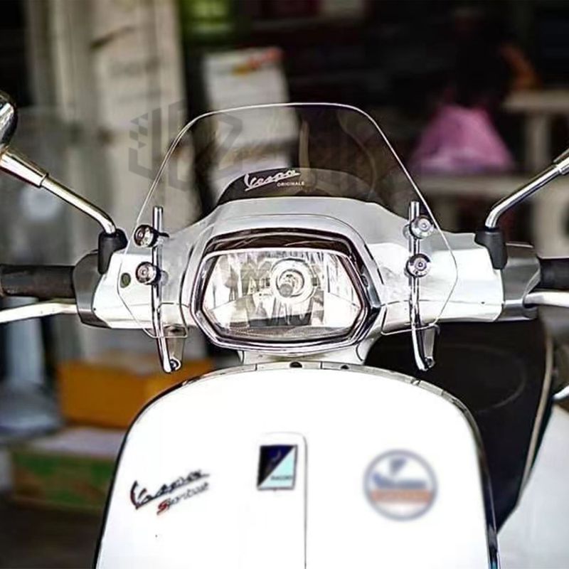 ชิลด์บังลม New Vespa ชิลด์ซิ่ง Sprint Primavera 150 GTS 300ชิวบังลม ชิวกันลม Windshield Acrylic Windscreen 2019 2020 2021 2022 2023