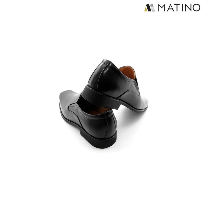 MATINO SHOES รองเท้าคัทชูหนังวีแกน รุ่น MC/B 5537 - BLACK/TAN