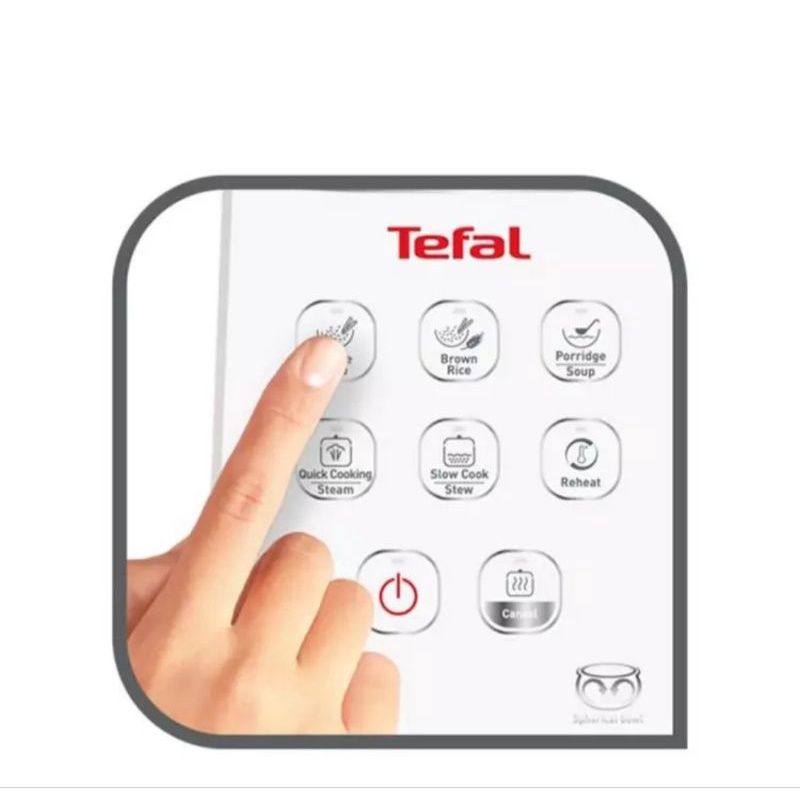 Tefal หม้อหุงข้าวไฟฟ้า กำลังไฟ 750 วัตต์ ความจุ 1.8 ลิตร รุ่น RK732166 -White