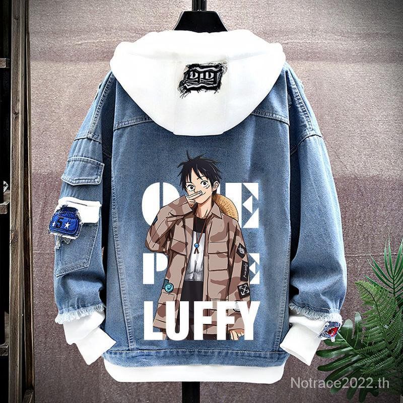 ★One Piece★เสื้อแจ็กเก็ตกันหนาว มีฮู้ด ทรงหลวม ลาย Luffy & Hancock Joint 2023