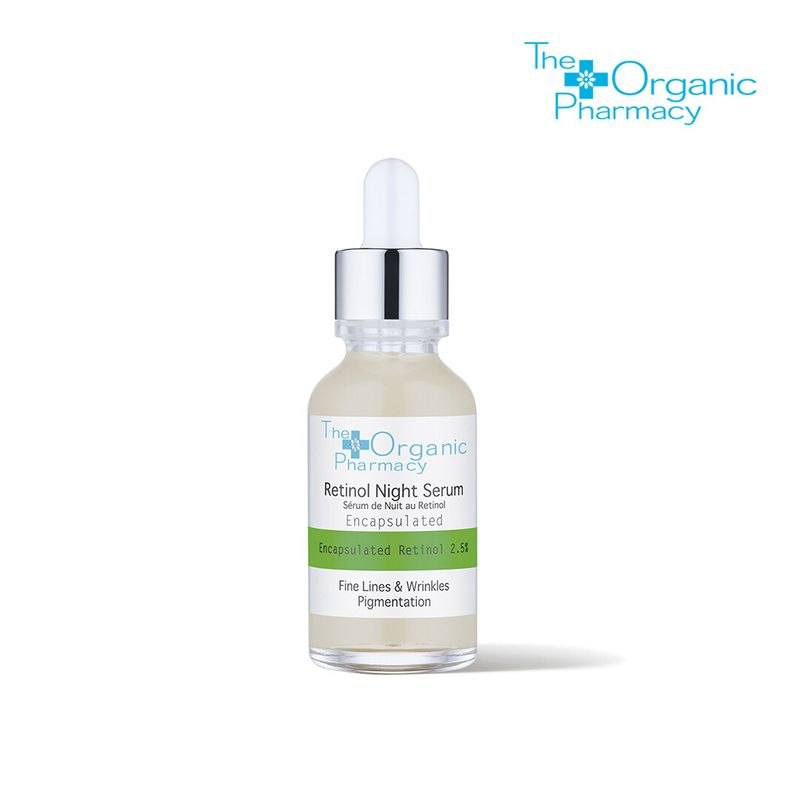 The Organic Pharmacy Retinol Night Serum 30ml. เซรั่มเรตินอล เซรั่มบำรุงผิวยามค่ำคืน ต้านริ้วรอย เซรั่มบำรุงผิวหน้า