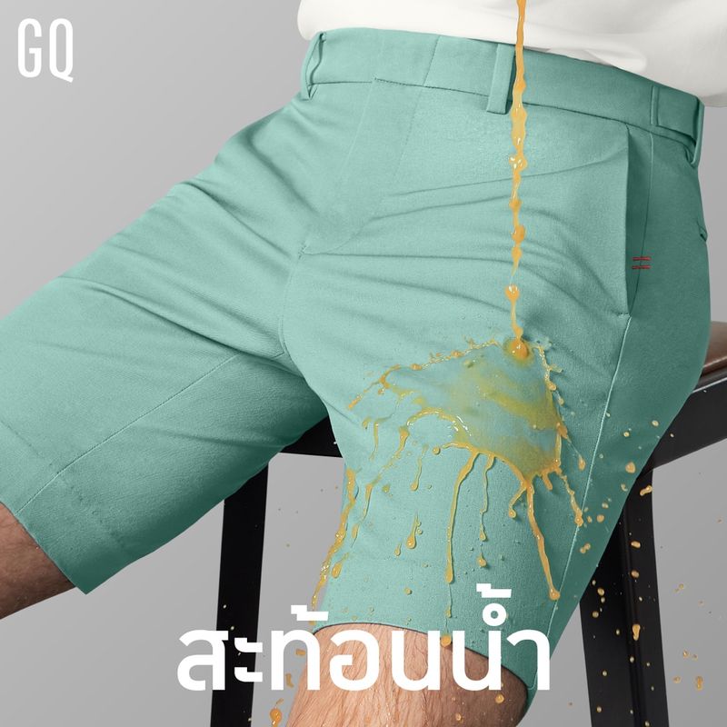 Perfect Stretch Light Chino Shorts กางเกงชิโนขาสั้นสำหรับผู้ชาย  ผ้ายืดเบาสบาย  สีกากี