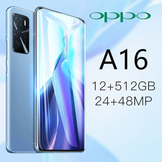 2024ใหม่ของแท้ OPPO A16 โทรศัพท์มือถือ แกะ16GB รอม512GB โทรศัพท์ 5G SmartPhone หน้าจอHD 7.5 นิ้ว รับประกันร้าน 1 ปี