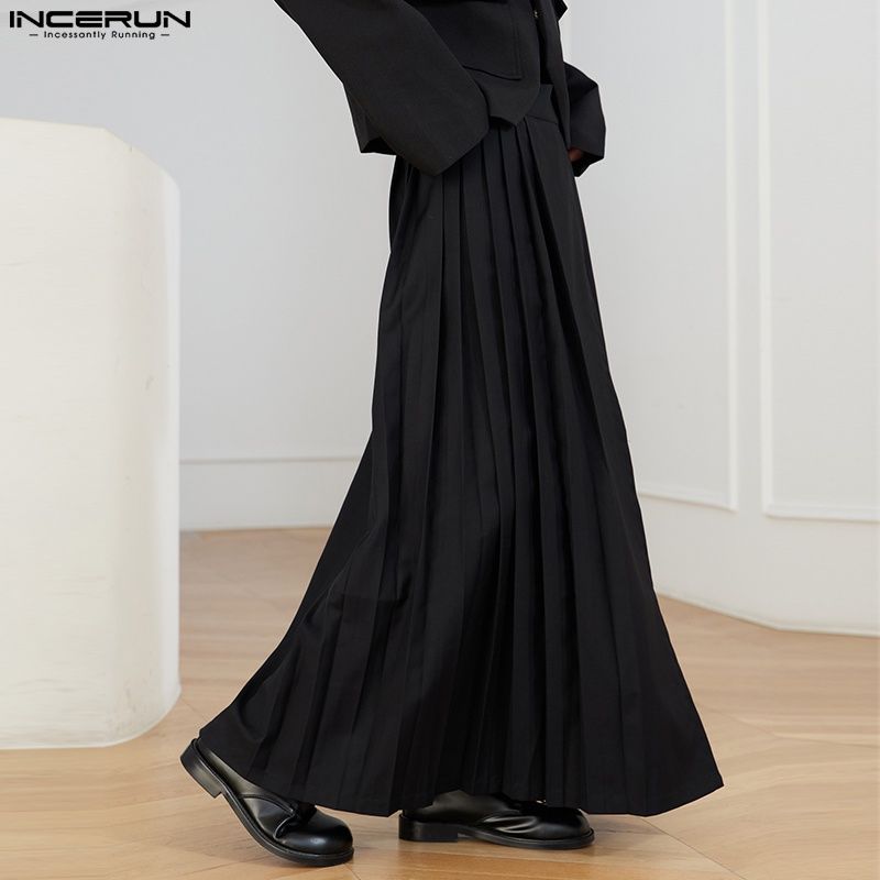 INCERUN super long one-piece half-length pony skirt