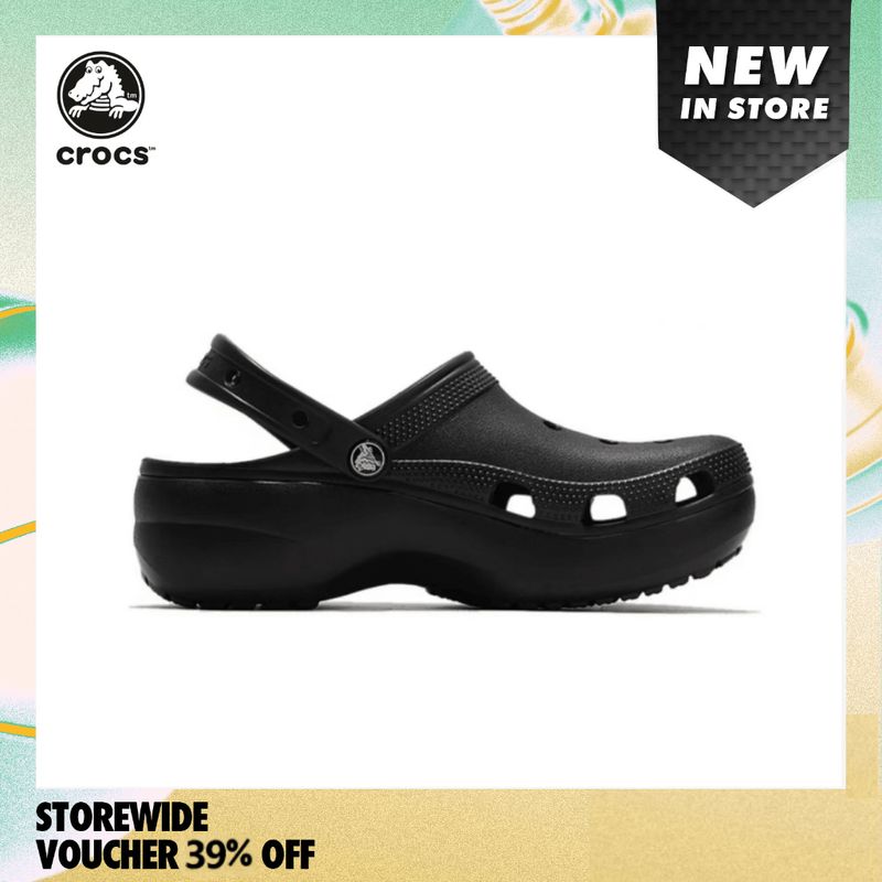 [CROCS แท้100% ] CROCS classic platform clog รองเท้าแตะ รองเท้าผู้ใหญ่ รองเท้าหัวโต ไม่จำกัดเพศ หิ้วนอก ถูกกว่าshop