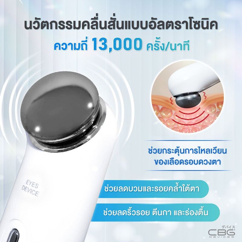 [เซตนวดลดบวม]CBG Devices เซตนวดลดบวม บอกลาตาแพนด้า Ice cooling stick & Eye Rebooster (CST+ERB)