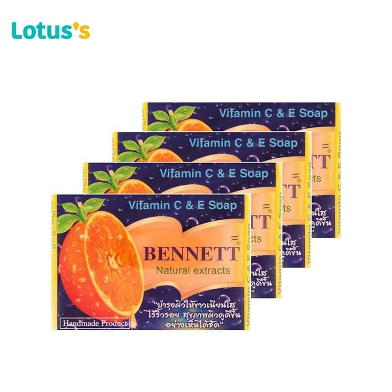 BENNETT สบู่วิตามินอีสูตรซี+อี 130g (แพ็ค 4)