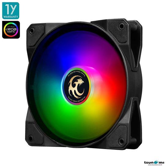 พัดลมระบายความร้อน Tsunami (cRGB Sync) ABLAZE Series RGB Cooling Fan X5 (รับประกันสินค้า 1 ปี)