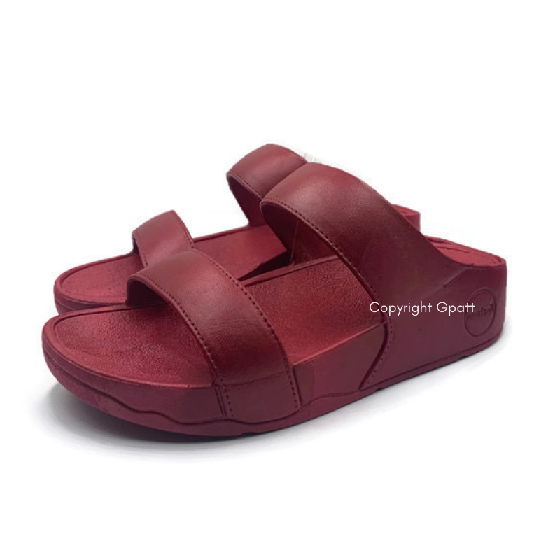 Gpatt : Plain Plain Sandals รองเท้าแตะสวมผู้หญิง รองเท้าแตะสวมสองตอน รองเท้าแฟชั่นผู้หญิงเก็บทรงเท้าเรียวสวย