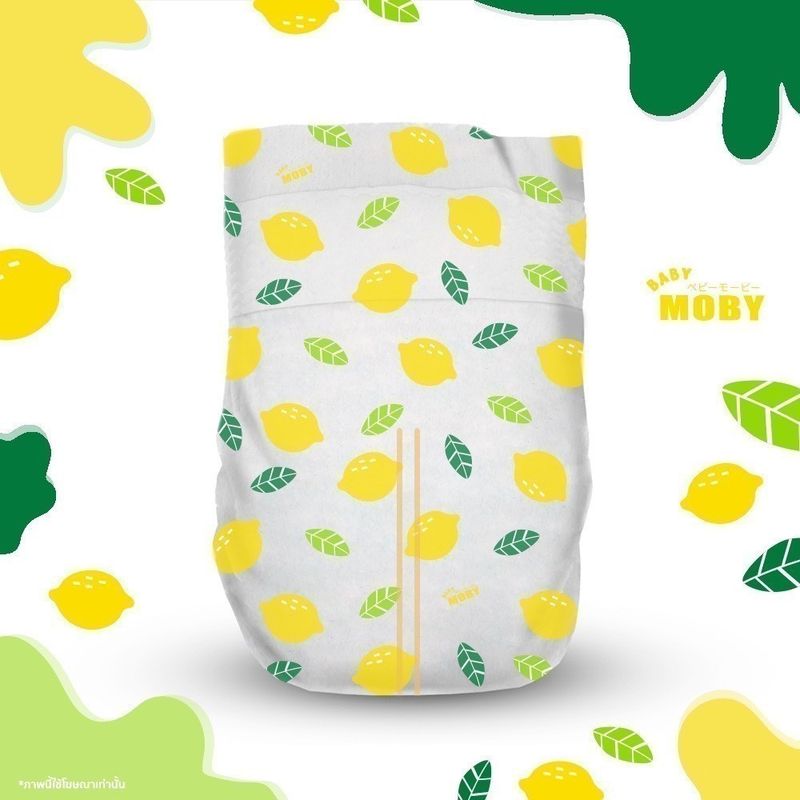 Moby ผ้าอ้อมสำเร็จรูป ชนิดเทป ไซส์ Newborn (Diaper Tape Newborn) แพมเพิส โมบี้