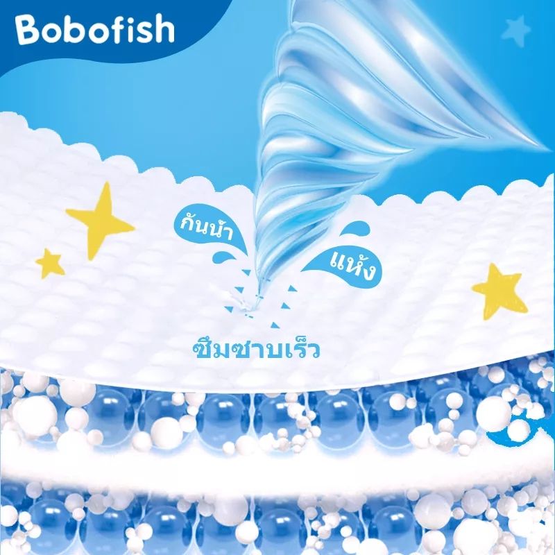 [หุ้นไทย - 2 แพ็ค]แพมเพิส Bobofish ผ้าอ้อมเด็กสำเร็จรูป Baby Pants ผ้าอ้อมสําเร็จรูป ผ้าอ้อม แพมเพิส เด็ก ผ้าอ้อมแบบกางเกง ทุกเพศ คละไซซ์