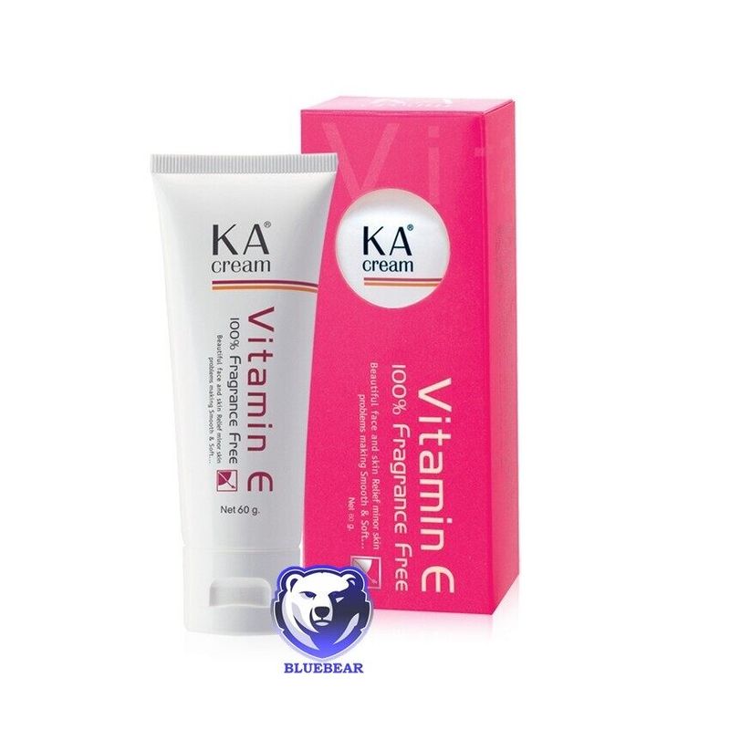 KA CREAM VITAMIN E เคเอ ครีม วิตามิน ขนาด ( 60 กรัม ) [ 1กล่อง ]