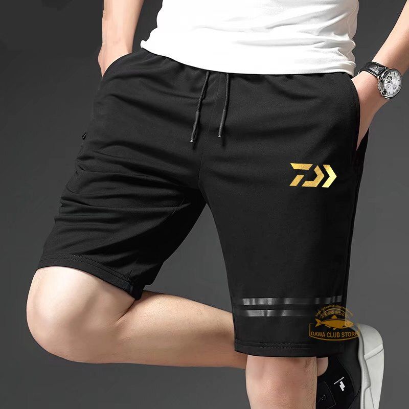 【READY】 DAIWA Fashion Men's Fishing Casual Shorts Summer Thin Camouflage Sports Straight Shorts Outdoor Beach Pants