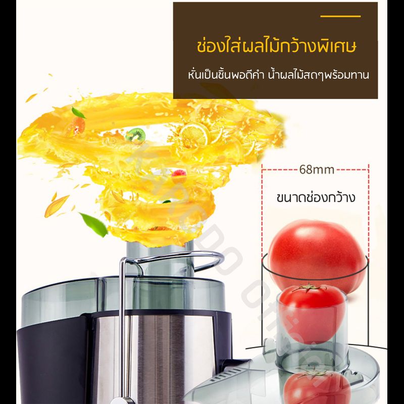 เครื่องคั้นน้ำผลไม้พร้อมแยกกากอัตโนมัติ 2 in 1 สุดคุ้ม