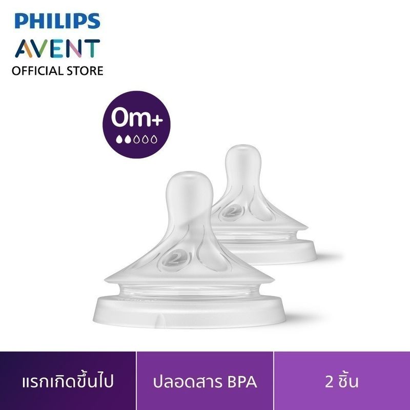 Philips Avent จุกนมซิลิโคน รุ่น Natural Response จุกการไหลระดับ 1-6