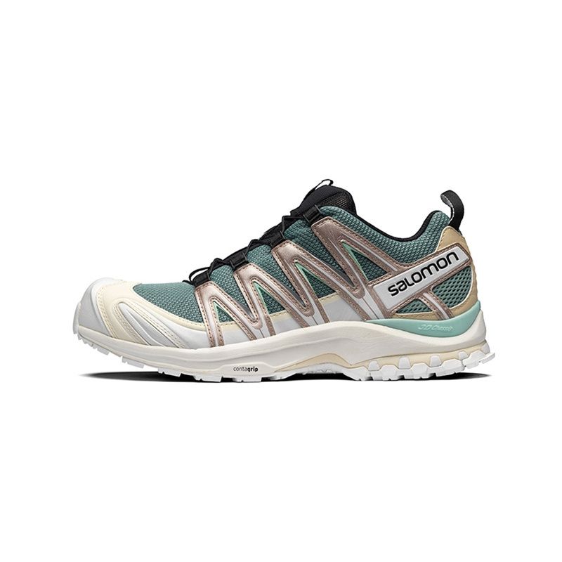 Duty Free Goods Salomon XA Pro 3D Green Grey Sneakers 413148 The Same Style In The Store