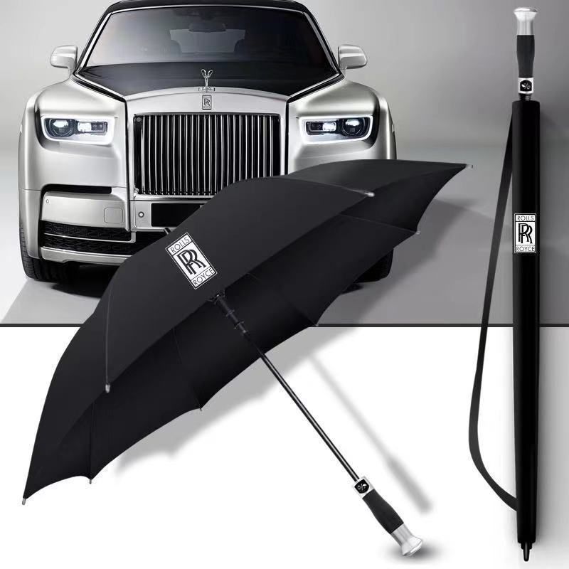 Rolls-Royce ร่มอัตโนมัติระดับไฮเอนด์หรูหรารถตรงร่ม VIP ร่มพิเศษด้ามยาวร่มกอล์ฟ