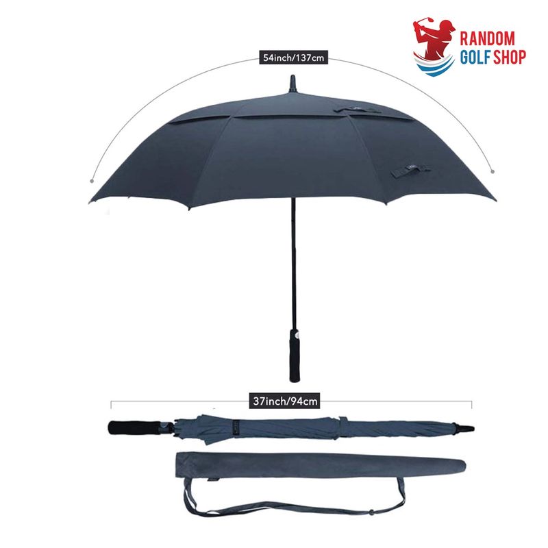 [พร้อมส่ง] Golf Umbrella ร่มขนาดใหญ่ ร่ม2ชั้น เส้นผ่านศูนย์กลาง 124 ซม. รุ่น Premium สำหรับกันน้ำ